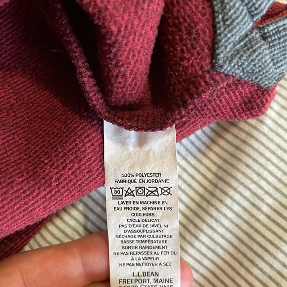 L.L. Bean 3 button long sleeve shirt - Picture 7 of 9